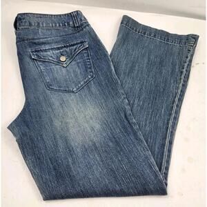 Women's Fashion Bug Size 14 Blue Jeans Med Wash 99% Cotton